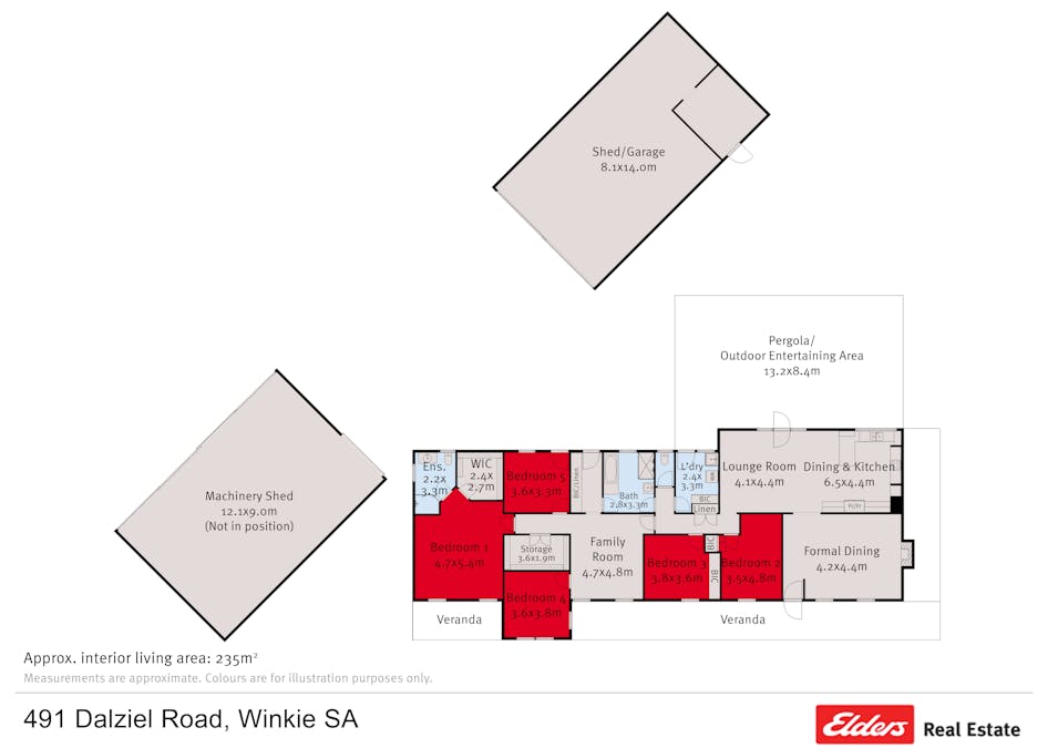 491 Dalziel Road, Winkie, SA, 5343 - Floorplan 1