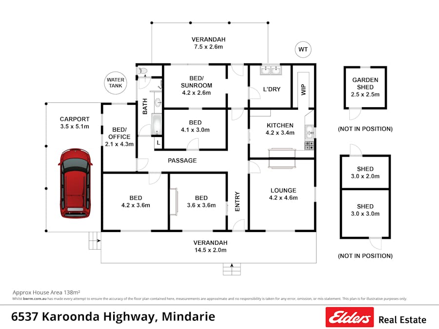 6537 Karoonda Highway, Mindarie, SA, 5309 - Floorplan 1