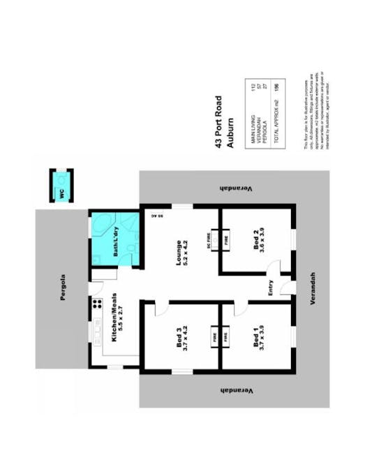 43 Port Road, Auburn, SA, 5451 - Floorplan 1