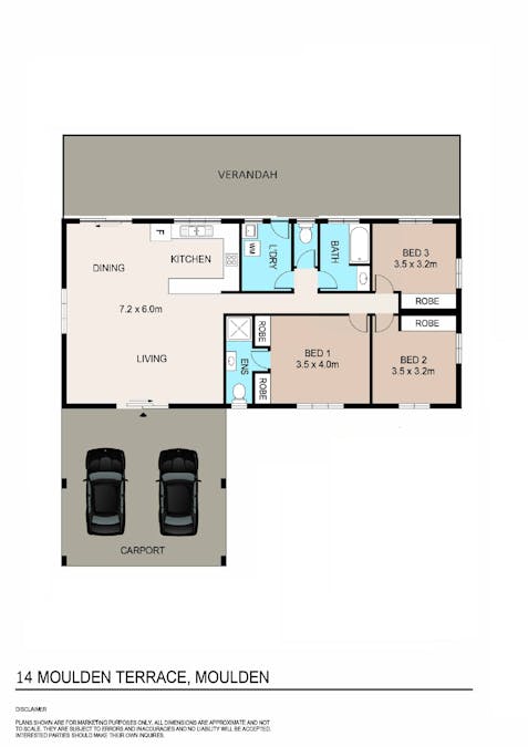 14 Moulden Terrace, Moulden, NT, 0830 - Floorplan 1