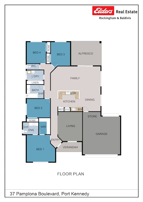 37 Pamplona Boulevard, Port Kennedy, WA, 6172 - Floorplan 1