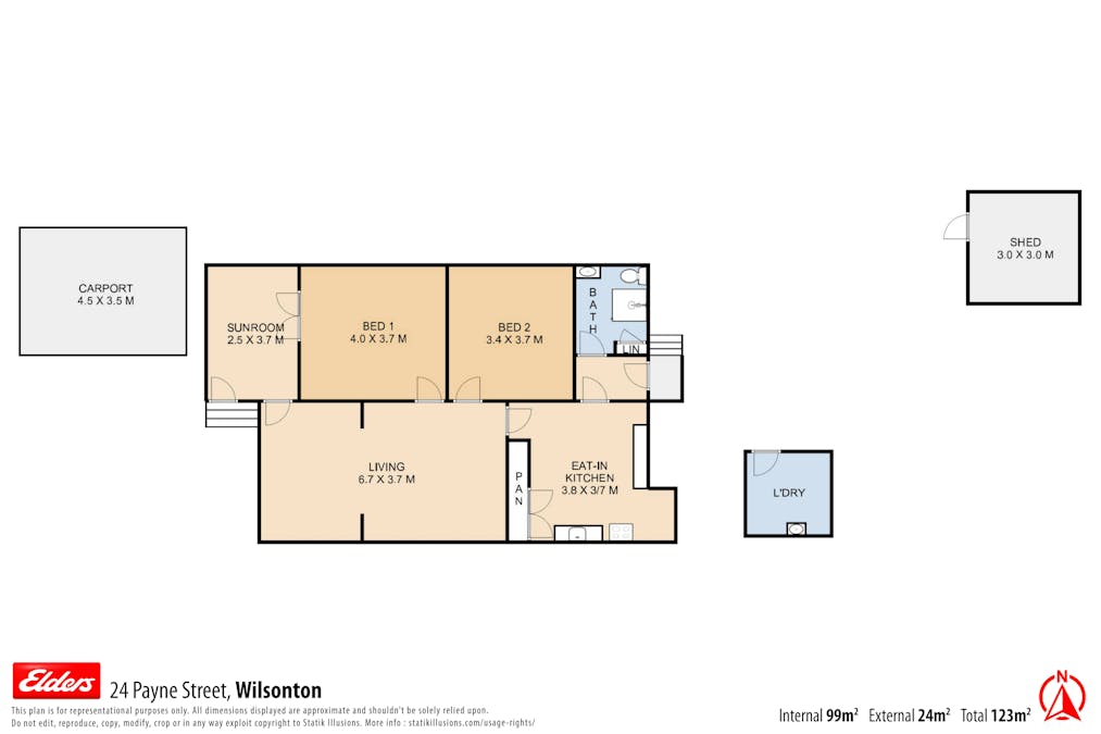 24 Payne Street, Wilsonton, QLD, 4350 - Floorplan 1