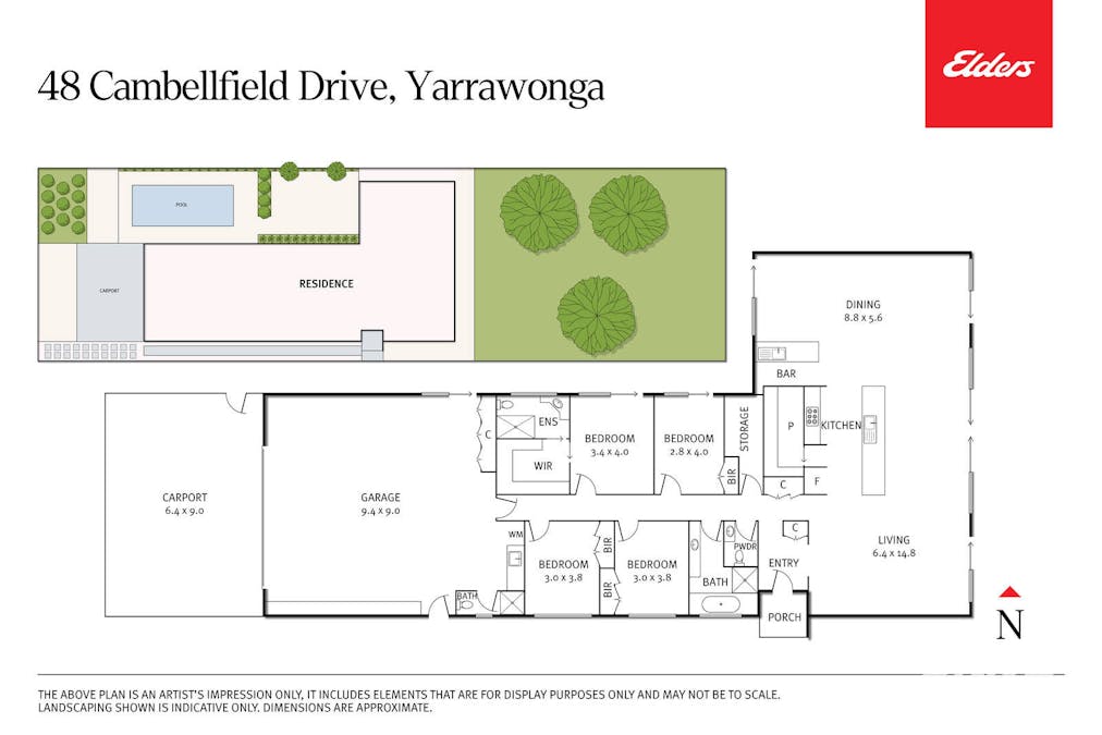 48 Campbellfield Drive, Yarrawonga, VIC, 3730 - Floorplan 1