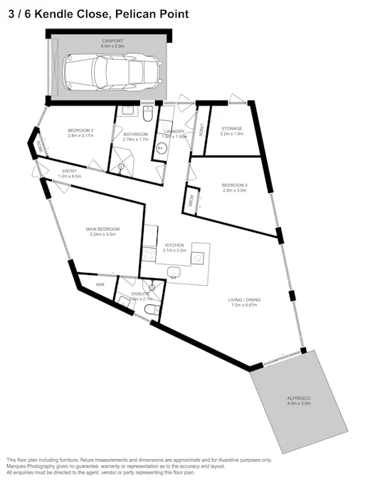 3/6 Kendle Close, Pelican Point, WA, 6230 - Floorplan 1