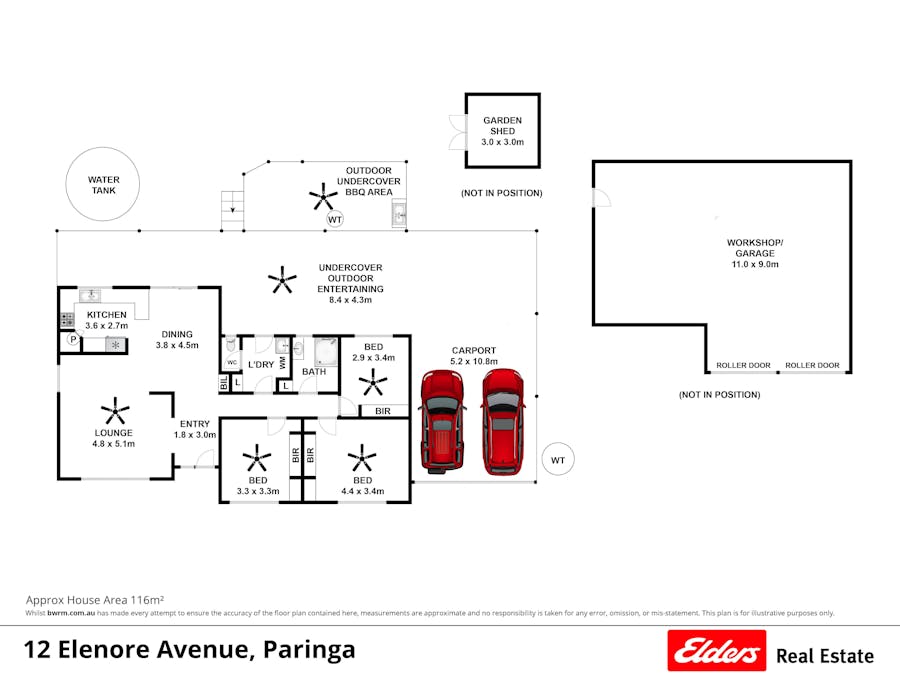 12 Elenore Avenue, Paringa, SA, 5340 - Floorplan 1