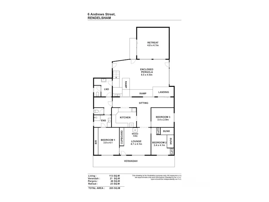 4-6 Andrews Street, Rendelsham, SA, 5280 - Floorplan 1