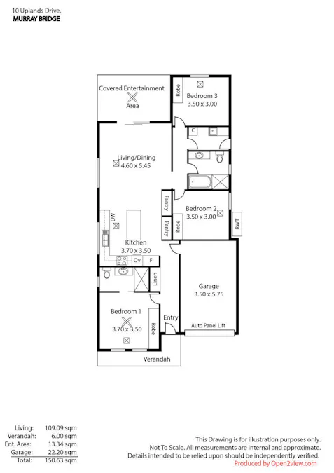 10 Uplands Drive, Murray Bridge, SA, 5253 - Floorplan 1