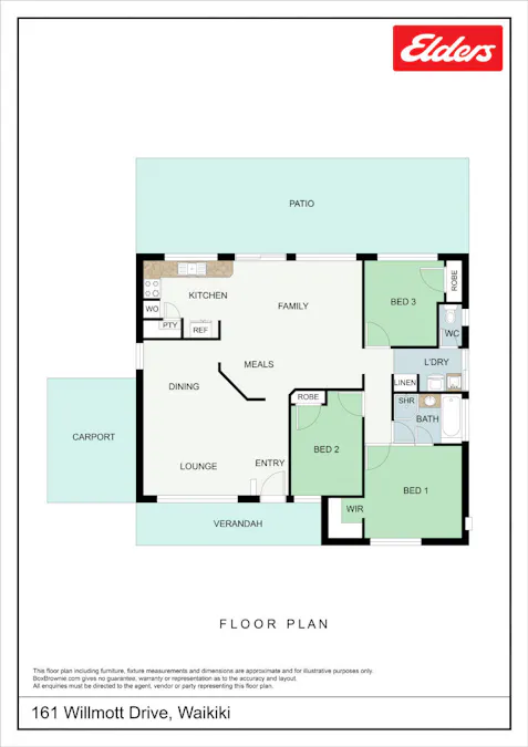 161 Willmott Drive, Waikiki, WA, 6169 - Floorplan 1