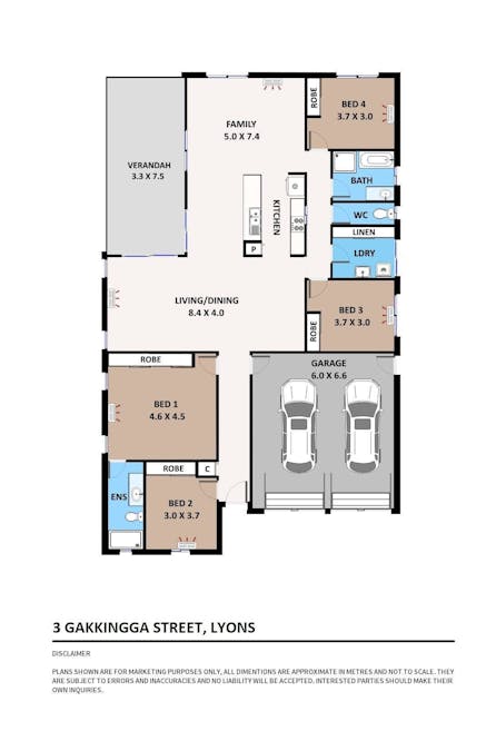 3 Gakkingga Street, Lyons, NT, 0810 - Floorplan 1