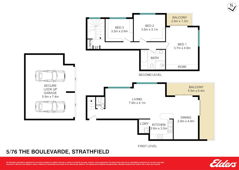 5/76 The Boulevarde, Strathfield, NSW, 2135 - Floorplan 1