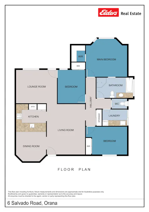 6 Salvado Road, Orana, WA, 6330 - Floorplan 1