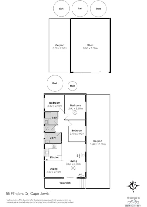 55 Flinders Drive, Cape Jervis, SA, 5204 - Floorplan 1