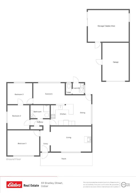 59 Bradley Street, Cobar, NSW, 2835 - Floorplan 1