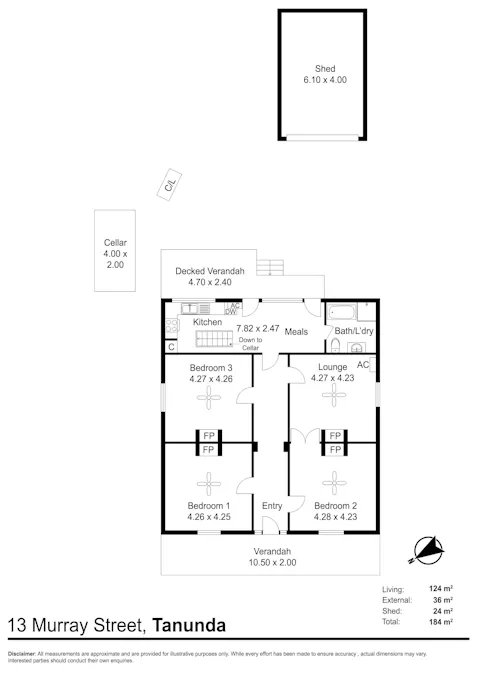 13 Murray Street, Tanunda, SA, 5352 - Floorplan 1