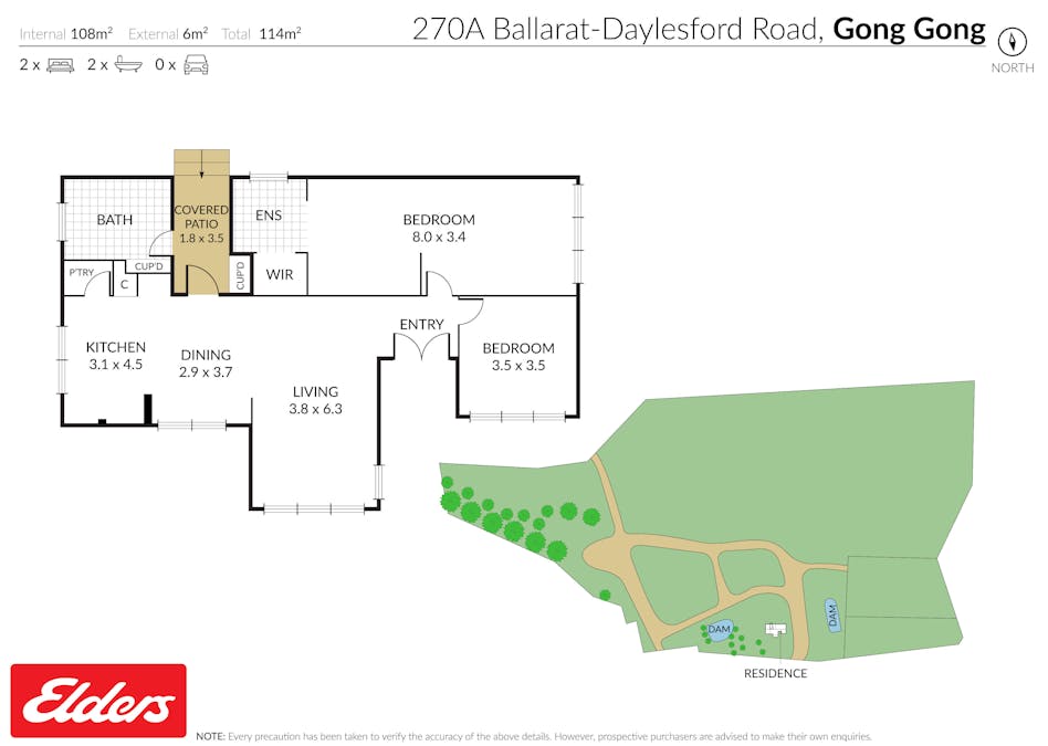 256-258 Daylesford Road, Gong Gong, VIC, 3352 - Floorplan 1