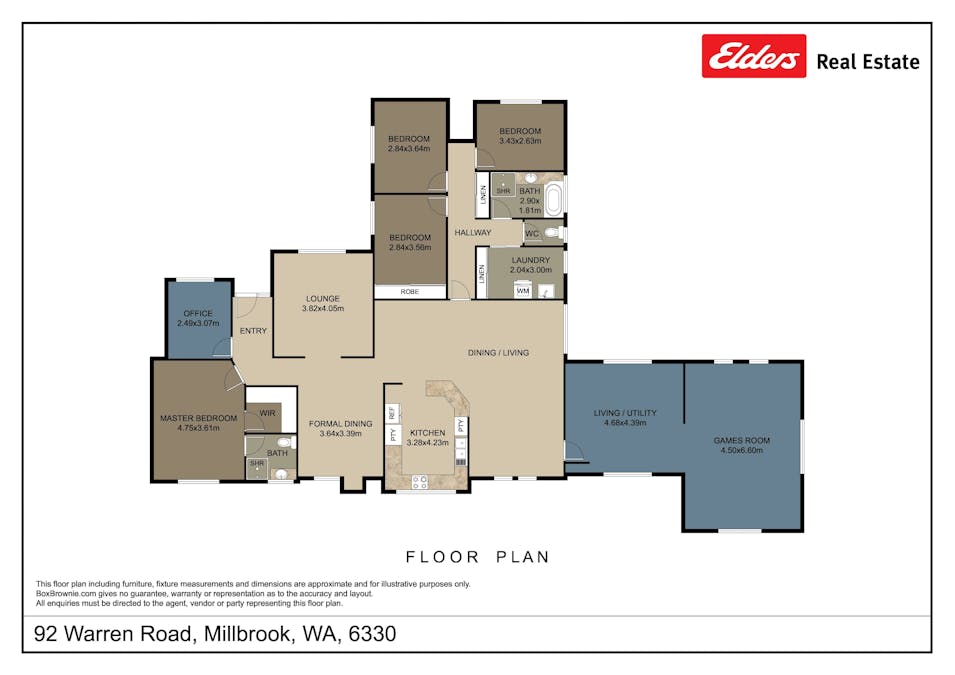 92 Warren Road, Millbrook, WA, 6330 - Floorplan 1