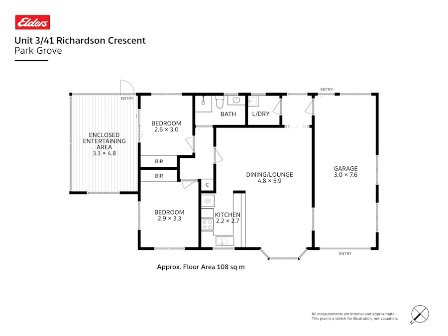 3/41 Richardson Crescent, Park Grove, TAS, 7320 - Floorplan 1