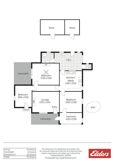 19 John Street, Hallett, SA, 5419 - Floorplan 1
