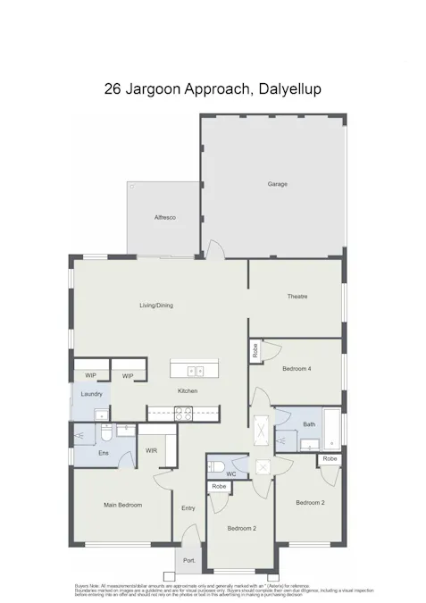 26 Jargoon Approach, Dalyellup, WA, 6230 - Floorplan 1