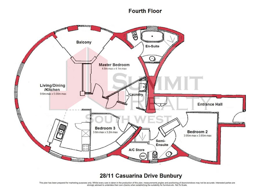 28/11 Casuarina Drive, Bunbury, WA, 6230 - Floorplan 1