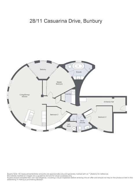 28/11 Casuarina Drive, Bunbury, WA, 6230 - Floorplan 1