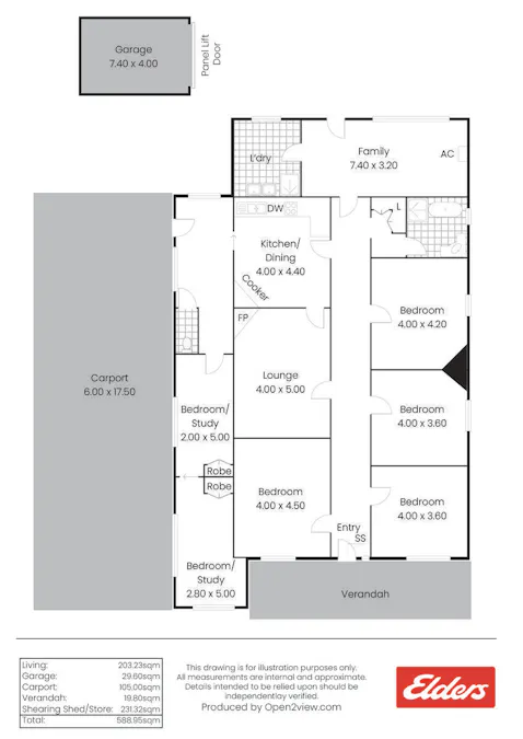 7621 Goyder Highway, Burra, SA, 5417 - Floorplan 1