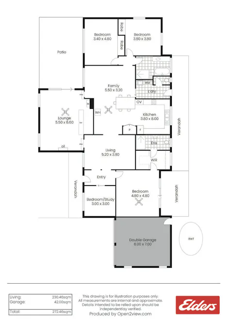 229 Neagles Rock Road, Clare, SA, 5453 - Floorplan 1