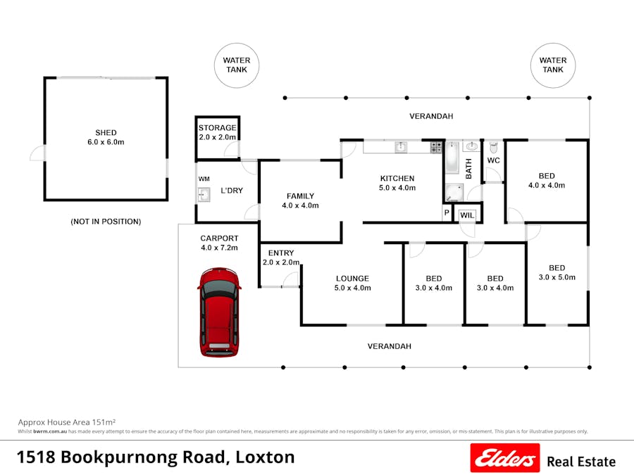 1518 Bookpurnong Road, Loxton, SA, 5333 - Floorplan 1