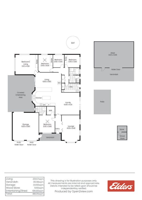 1 Roscrow Court, Clare, SA, 5453 - Floorplan 1