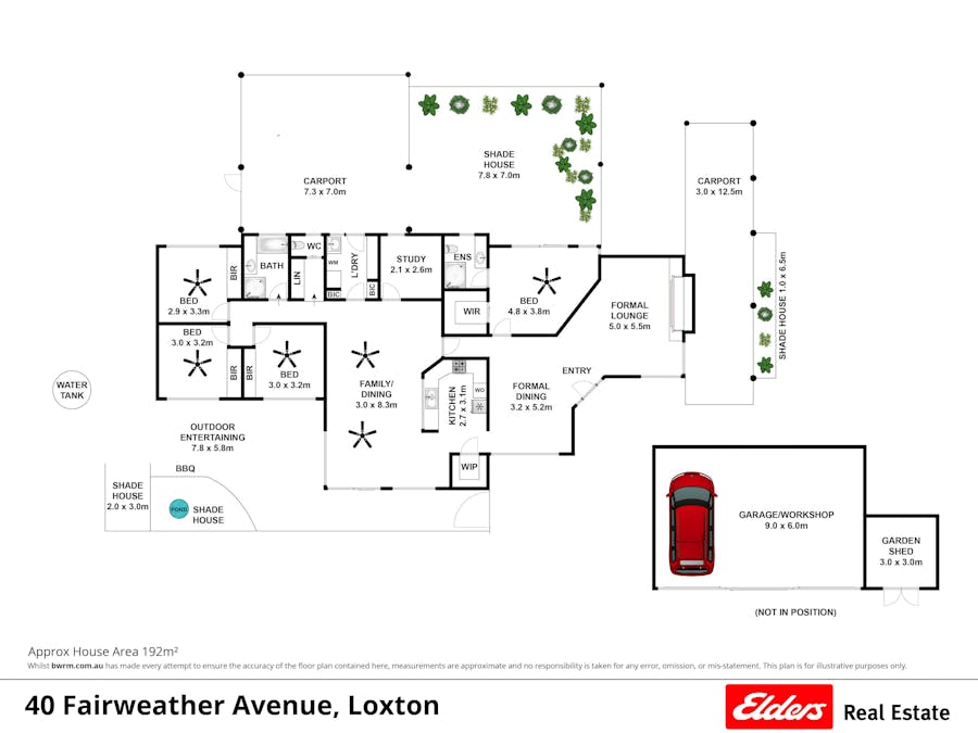 40 Fairweather Avenue, Loxton, SA, 5333 - Floorplan 1