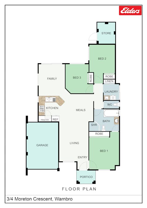 3/4 Moreton Crescent, Warnbro, WA, 6169 - Floorplan 1
