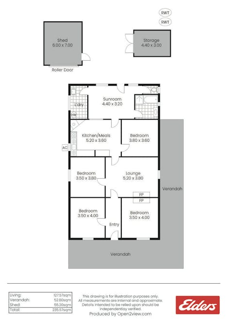 20 Cockburn Road, Jamestown, SA, 5491 - Floorplan 1