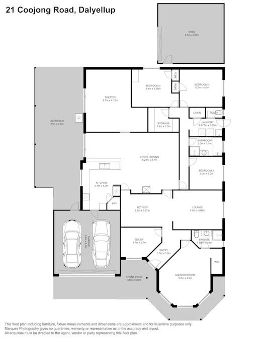 21 Coojong Road, Dalyellup, WA, 6230 - Floorplan 1