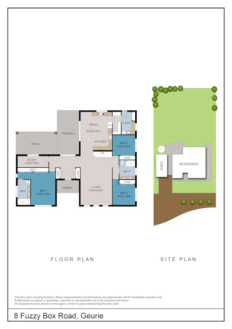 8 Fuzzy Box Road, Geurie, NSW, 2818 - Floorplan 1