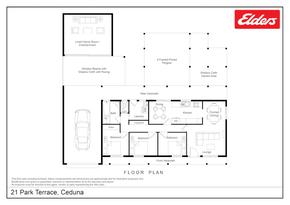 21 Park Terrace, Ceduna, SA, 5690 - Floorplan 1