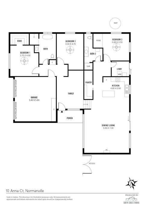 10 Anna Court, Normanville, SA, 5204 - Floorplan 1
