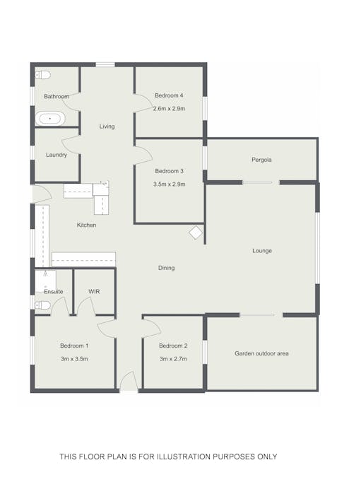 84 Cedar Avenue, Naracoorte, SA, 5271 - Floorplan 1