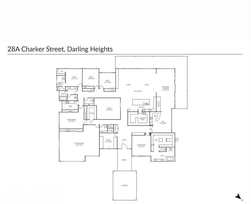 28A Charker Street, Darling Heights, QLD, 4350 - Floorplan 1