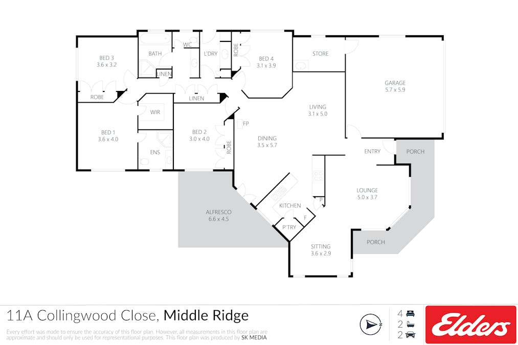 11A Collingwood Close, Middle Ridge, QLD, 4350 - Floorplan 1