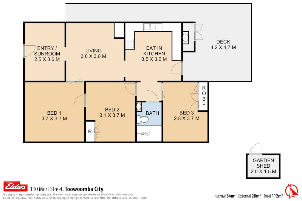 110 Mort Street, Toowoomba City, QLD, 4350 - Floorplan 1