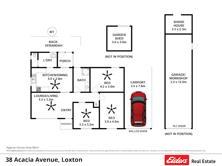 38 Acacia Avenue, Loxton, SA, 5333 - Floorplan 1