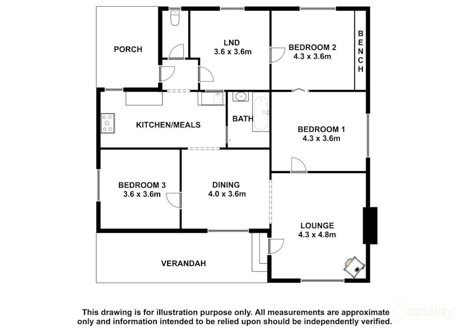 51 Salom Street, Bordertown, SA, 5268 - Floorplan 1