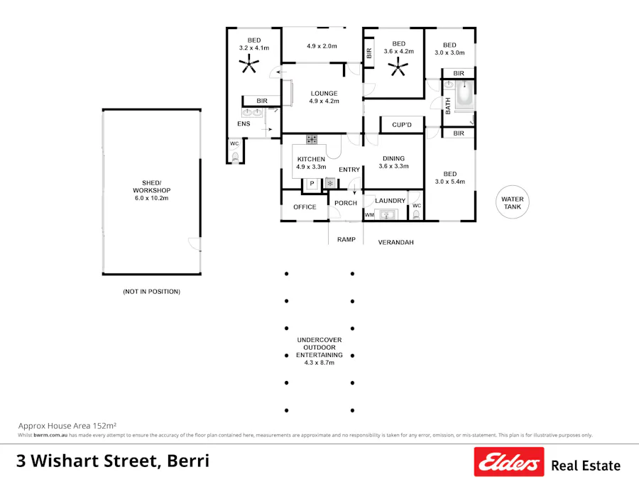 3 Wishart Street, Berri, SA, 5343 - Floorplan 1