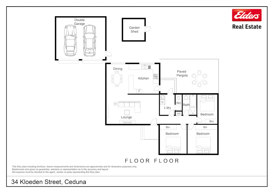 34 Kloeden Street, Ceduna, SA, 5690 - Floorplan 1
