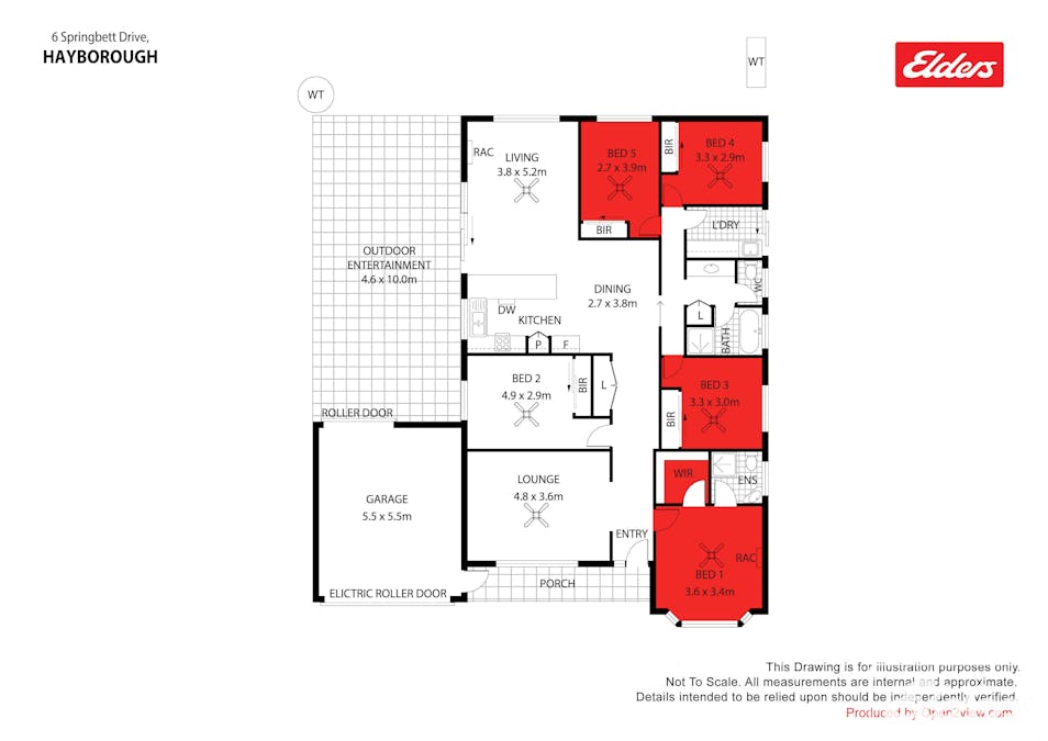 6 Springbett Drive, Hayborough, SA, 5211 - Floorplan 1