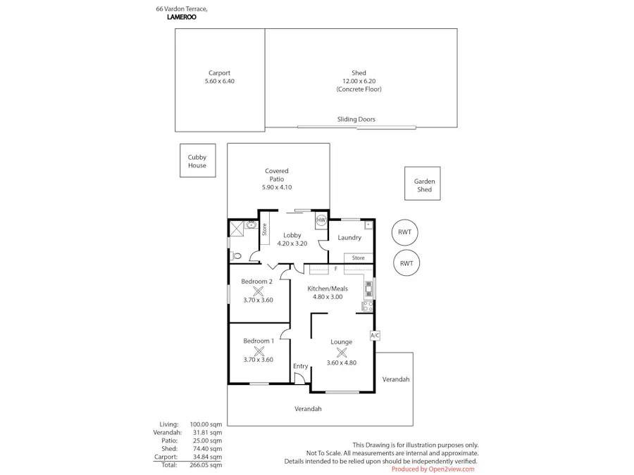 66  Vardon Terrace, Lameroo, SA, 5302 - Floorplan 1