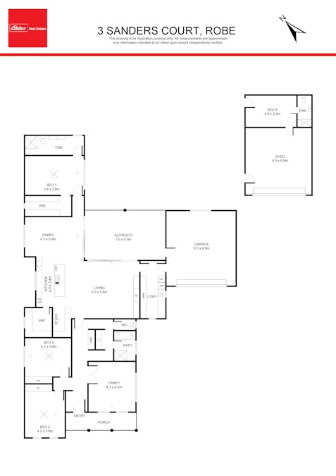 3 Sanders Court, Robe, SA, 5276 - Floorplan 1