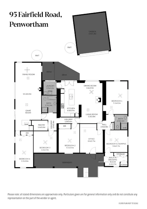 95 Fairfield Road, Penwortham, SA, 5453 - Floorplan 1