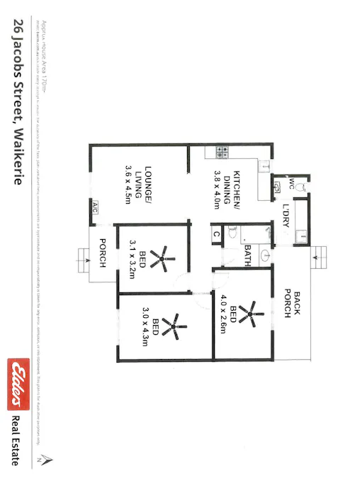 26 Jacobs Street, Waikerie, SA, 5330 - Floorplan 1