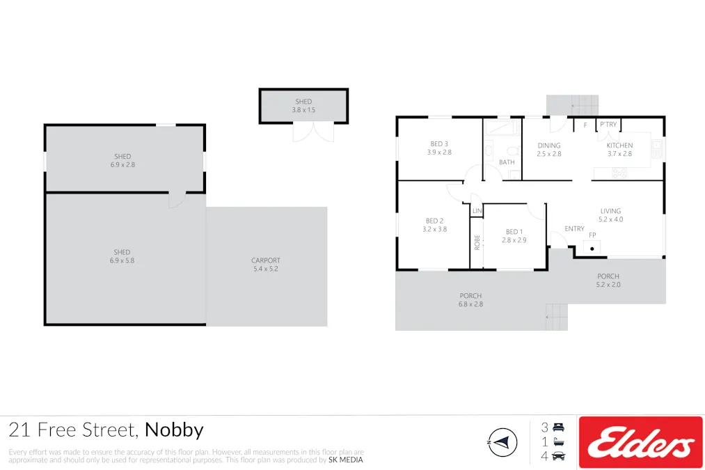 21 Free Street, Nobby, QLD, 4360 - Floorplan 1